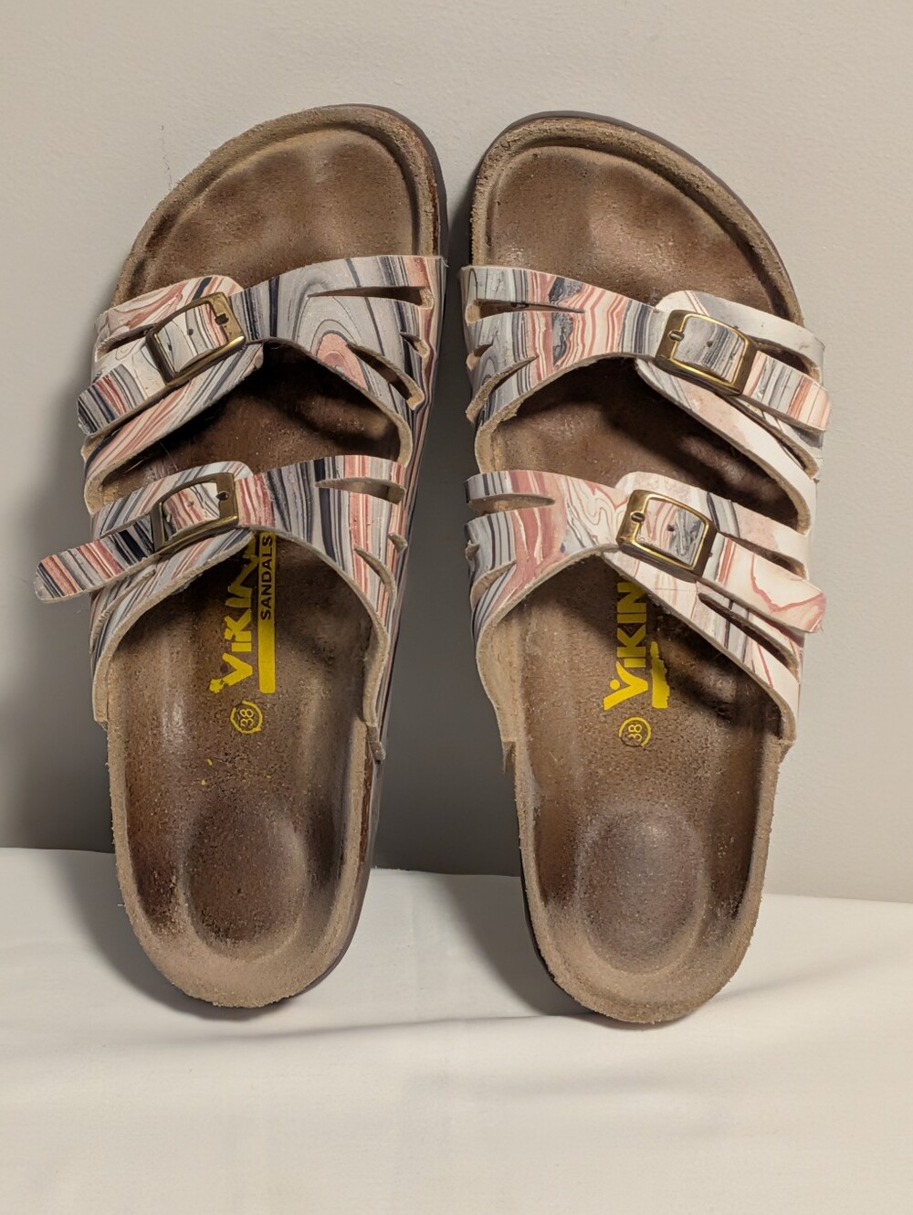 Viking floral comfort sandals womens size 8